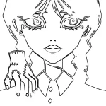 imprimer coloriage Mercredi Addams