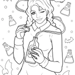 coloriage Mercredi Addams gratuit pour enfants