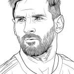 coloriage Messi a imprimer