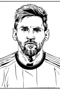 coloriage Messi a telecharger