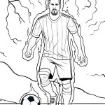 coloriage Messi et dessins
