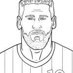 coloriage Messi a telecharger