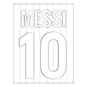 coloriage Messi à imprimer gratuitement pdf