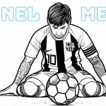 imprimer coloriage Messi pour enfant
