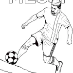 imprimer coloriage Messi pour enfant