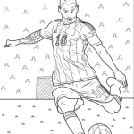 coloriage Messi et decoupage a imprimer gratuit