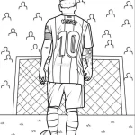 coloriage Messi pour enfants a imprimer