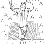 coloriage Messi pour enfant de 3 ans