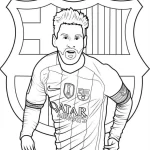 a imprimer coloriage Messi gratuit