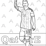 coloriage Messi pour enfants a imprimer gratuit