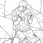 coloriage Messi en ligne pour enfant