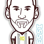coloriage Messi et dessin a imprimer