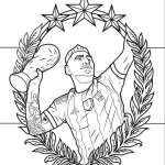 coloriage Messi et apprentissage