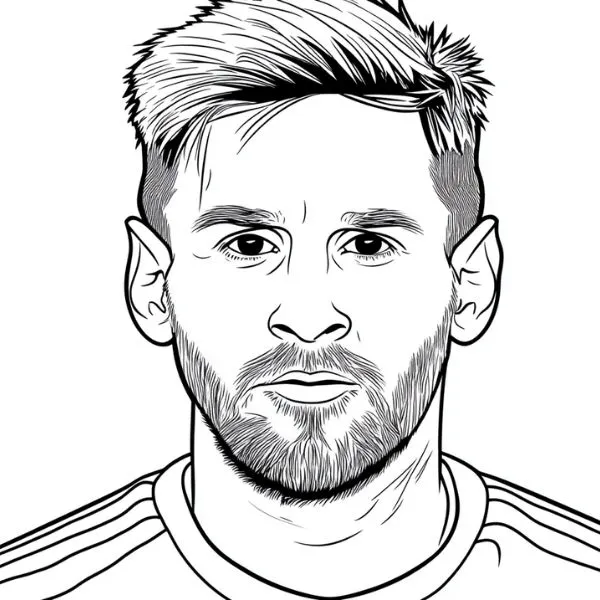 Tranh tô màu Messi