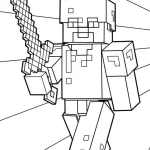 coloriage Minicraft pour enfants à télécharger