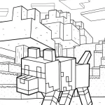 coloriage Minicraft pour enfants