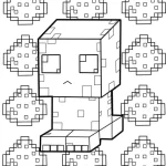 coloriage Minicraft a telecharger