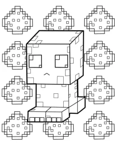 coloriage Minicraft a telecharger