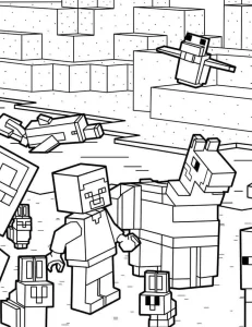 télécharger coloriage Minicraft gratuit