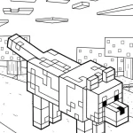 coloriage Minicraft a dessiner et imprimer