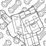 coloriage Minicraft a dessiner en ligne