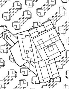 coloriage Minicraft a dessiner en ligne