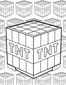 coloriage Minicraft à imprimer pdf