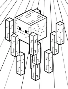 coloriage Minicraft d