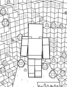 coloriage Minicraft a colorier en ligne gratuitement
