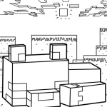 coloriage Minicraft et decoupage