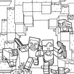 coloriage Minicraft a colorier en ligne gratuitement