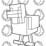 coloriage Minicraft a imprimer