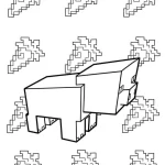 coloriage Minicraft educatif pour enfant