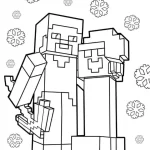 coloriage Minicraft gratuit