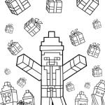 coloriage Minicraft pour enfant