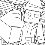coloriage Minicraft pour enfants à imprimer
