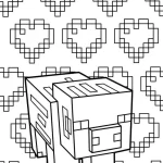 coloriage Minicraft à imprimer gratuitement pdf
