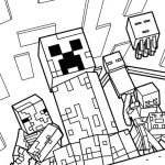 télécharger coloriage Minicraft gratuit