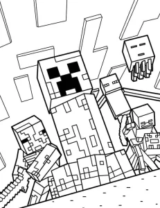télécharger coloriage Minicraft gratuit