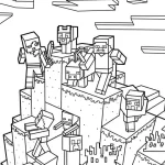 coloriage Minicraft d
