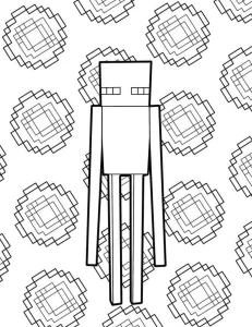 coloriage Minicraft à imprimer pour enfant de 12 ans