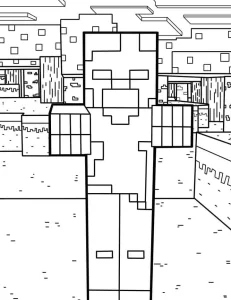 coloriage Minicraft à imprimer pour enfants