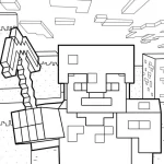 coloriage Minicraft gratuit pour enfants