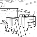 coloriage Minicraft et decoupage