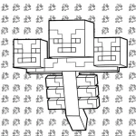 coloriage Minicraft a dessiner en ligne