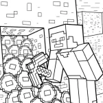 coloriage Minicraft à imprimer pour enfants