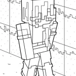 coloriage Minicraft pour enfant de 6 ans