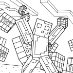 coloriage Minicraft à imprimer pour enfants