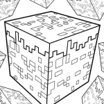 coloriage Minicraft pour enfant à imprimer