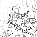 coloriage Minicraft pour enfant à imprimer
